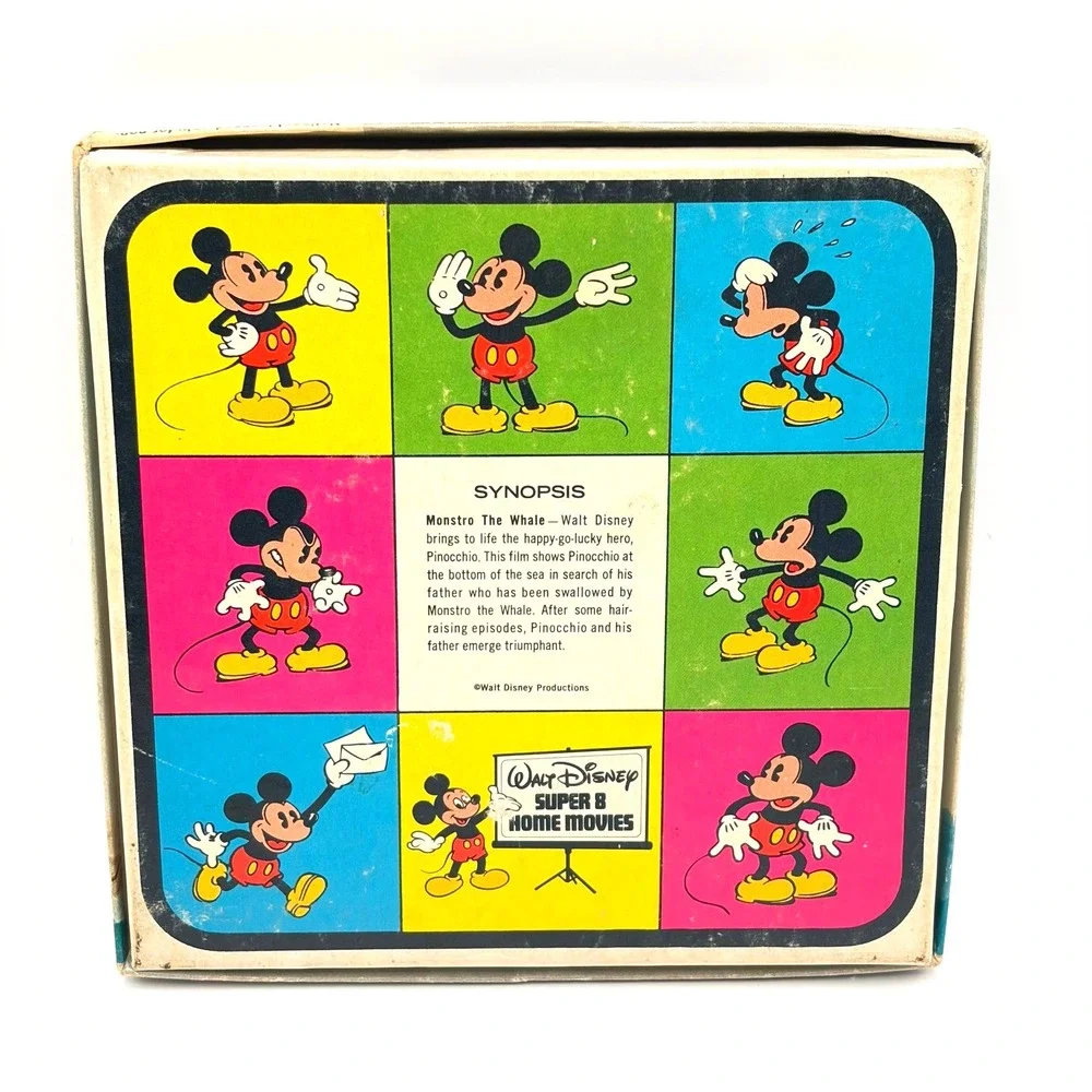 Walt Disney Pinocchio Monstro The Whale Super‎ 8 Color Sound Movie Film No. 002